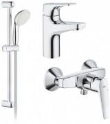 Набір змішувачів для ванни Grohe BauFlow з душовим гарнітуром хром UA121630S0