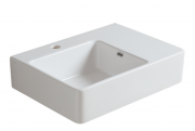 Раковина для ванной Simas Quasar подвесная 60х45 см фаянс белый QU60S