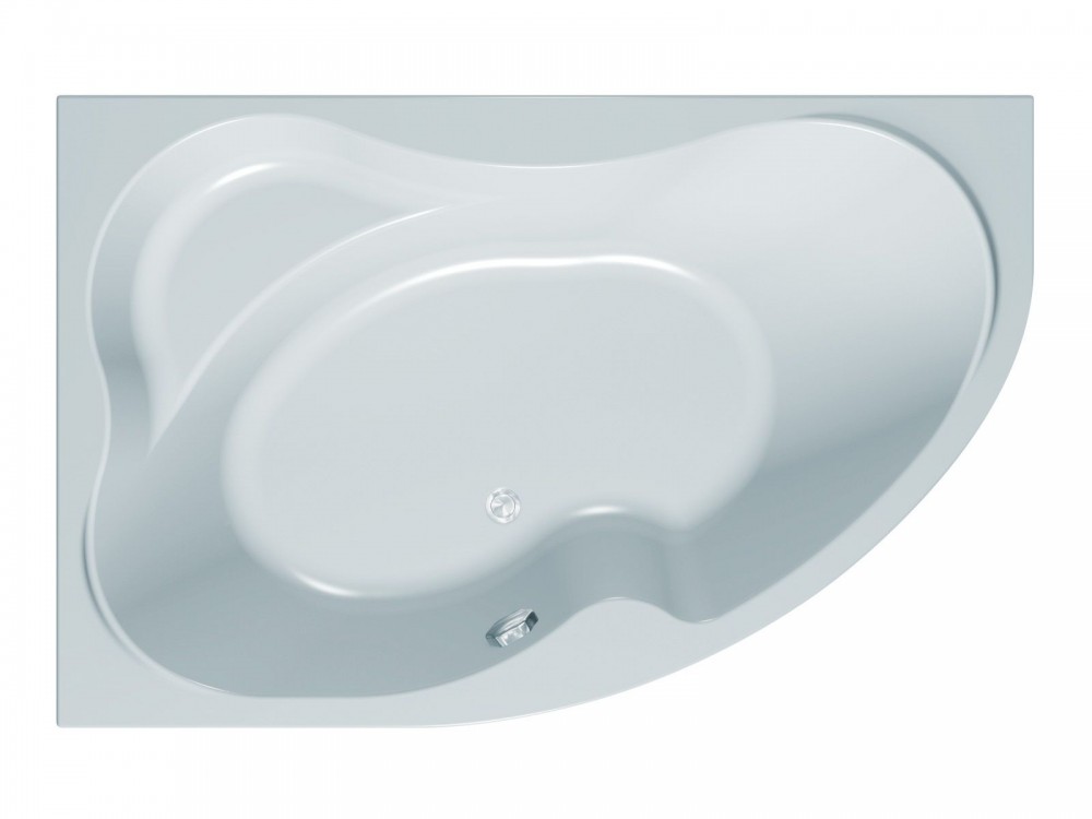 Ванна акриловая угловая асимметричная встраиваемая Kolpa-San Lulu R 170x110 см белый 741410