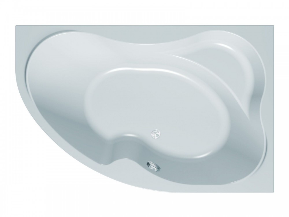 Ванна акрилова кутова асиметрична вбудована Kolpa-San Lulu l 170x110 см білий 741420