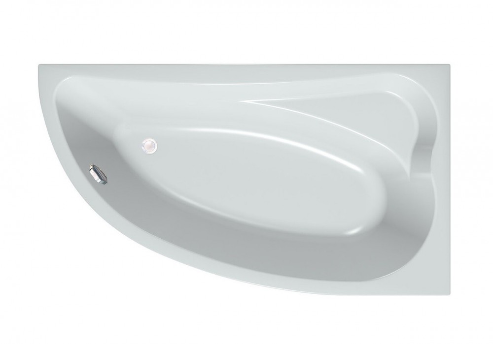 Ванна акриловая угловая асимметричная встраиваемая Kolpa-San Calando L 150x85 см белый 592980