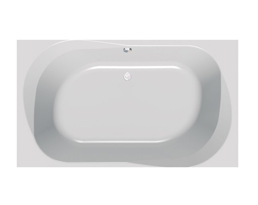 Ванна акрилова вбудована прямокутна Kolpa-San Adam & Eva 195х125 см білий 593200