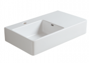Раковина для ванной Simas Quasar подвесная 75х45 см фаянс белый  QU75S