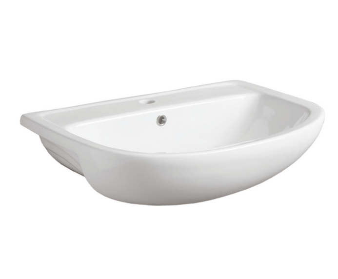 Раковина для ванної Simas Paola напіввбудована 67х46 см фаянс білий S 57