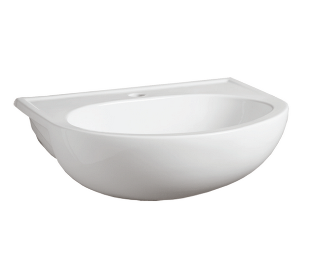 Раковина для ванної Simas Uni полувстраіваемие 56,5х44 см фаянс білий S 58