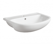 Раковина для ванной Simas Paola полувстраиваемая 67х46 см фаянс белый S 57