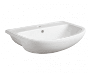 Раковина для ванної Simas Paola напіввбудована 67х46 см фаянс білий S 57