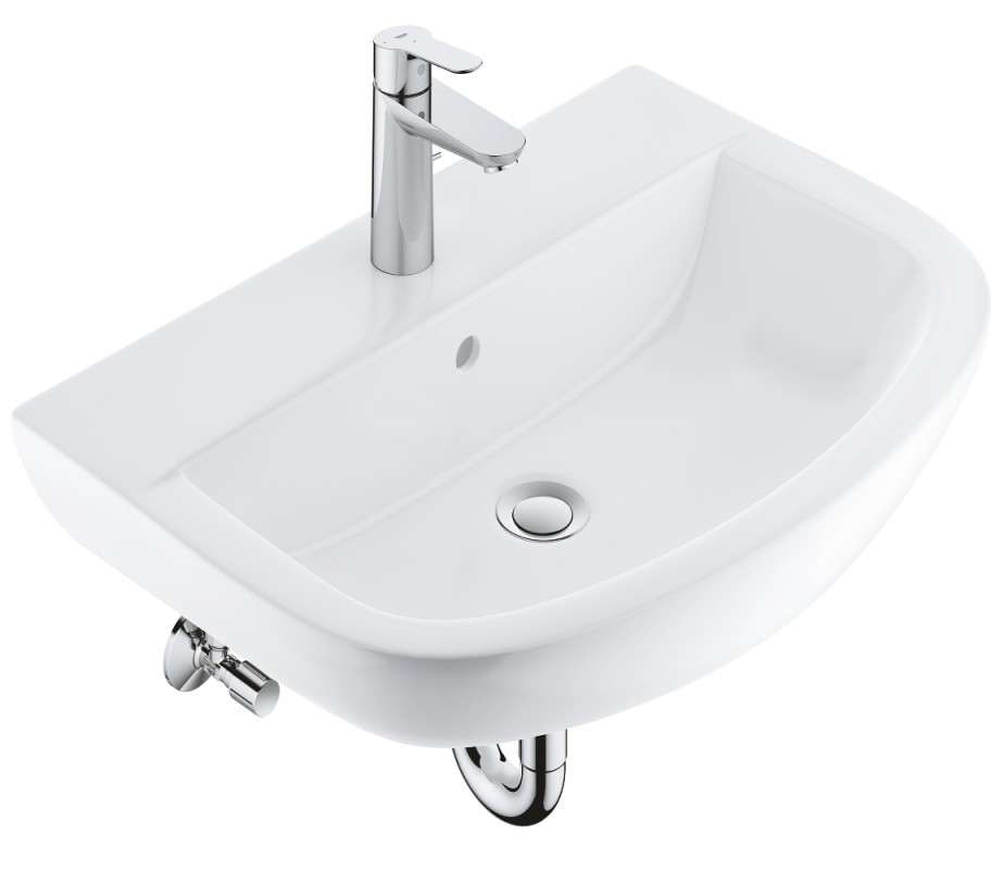 Раковина Grohe BauCeramic 55,3х38,6 см зі змішувачем BauEdge альпін-білий 39643000
