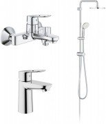 Набор смесителей для ванной Grohe BauLoop ShowerSys с душевым гарнитуром хром 26129005