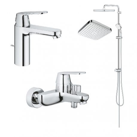 Набор смесителей для ванной Grohe Cosmopolitan с душевым гарнитуром хром 126112R