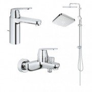 Набір змішувачів для ванни Grohe Cosmopolitan з душовим гарнітуром хром 126112R
