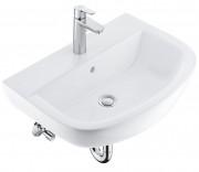 Раковина Grohe BauCeramic 55,3х38,6 см со смесителем BauEdge альпин-белый 39643000