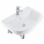 Раковина Grohe BauCeramic 60,9х44,2 см зі змішувачем BauFlow альпін-білий 39644000