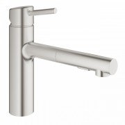 Смеситель для кухни Grohe Concetto с выдвижной лейкой суперсталь 30273DC1