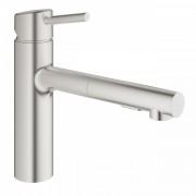 Смеситель для кухни Grohe Concetto с выдвижной лейкой суперсталь 30273DC1