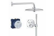 Душевая система скрытого монтажа Grohe Grohtherm SmartControl + Euphoria 260 с верхним и ручным душем хром 34744000