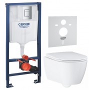 Система інсталяції Grohe Rapid SL з підвісним унітазом Essence Ceramic і сидінням 39571CB1