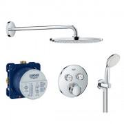 Душевая система скрытого монтажа Grohe Grohtherm SmartControl с верхним и ручным душем хром 34615SC0