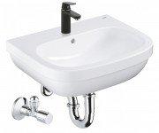 Раковина Grohe Euro Ceramic 59,5х48,2 см зі змішувачем Eurocosmo альпін-білий 39642KW0