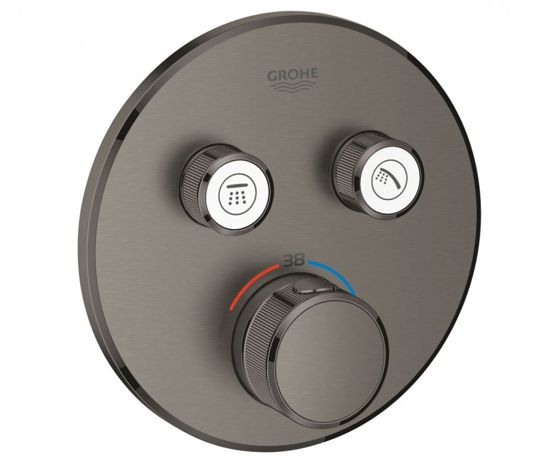 Термостат для душа скрытого монтажа Grohe Grohtherm SmartControl графит темный матовый 29119AL0