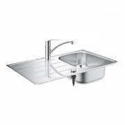 Мойка для кухни Grohe K200 86х50 см со смесителем нержавеющая сталь матовая 31565SD1
