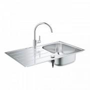 Мийка для кухні Grohe K200 86х50 см із змішувачем нержавіюча сталь матова 31562SD1