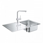 Мийка для кухні Grohe K500 86х50 см із змішувачем нержавіюча сталь матова 31573SD1