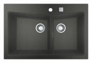 Мийка для кухні Grohe K700 83,8х55 см кварцовий композит сірий граніт 31657AT0