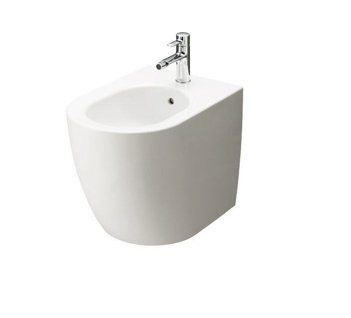 Біде підлогове TOTO NC з переливом керамика білий BW761B