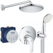 Душевая система скрытого монтажа Grohe Eurosmart + Tempesta 250 с верхним и ручным душем хром UA26416SC3