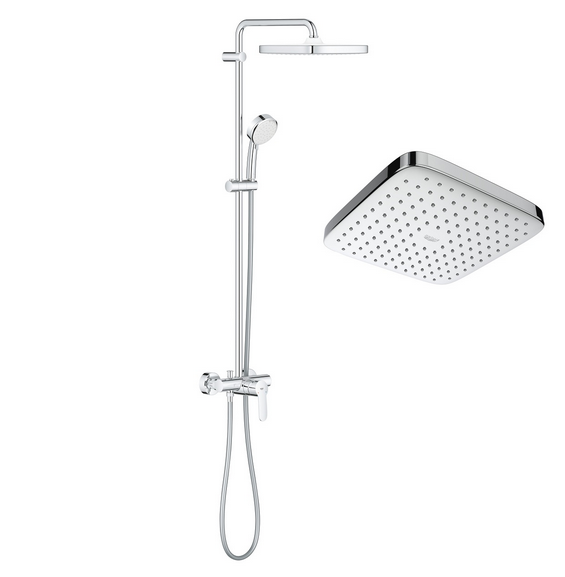 Душевая стойка Grohe Tempesta Cosmopolitan System 250 Cube со смесителем хром 26692000