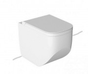 Унитаз напольный безободковый Hatria Next 36х56 см санфарфор белый Y3AY01