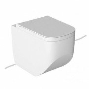 Унітаз підлоговий безободковий Hatria Next Alchemy 36х56 см санфарфор білий матовий A0Y3AY25