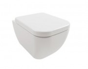 Підвісний унітаз безободковий Hatria Bianca 34.5х52 см санфарфор білий Y3AK01