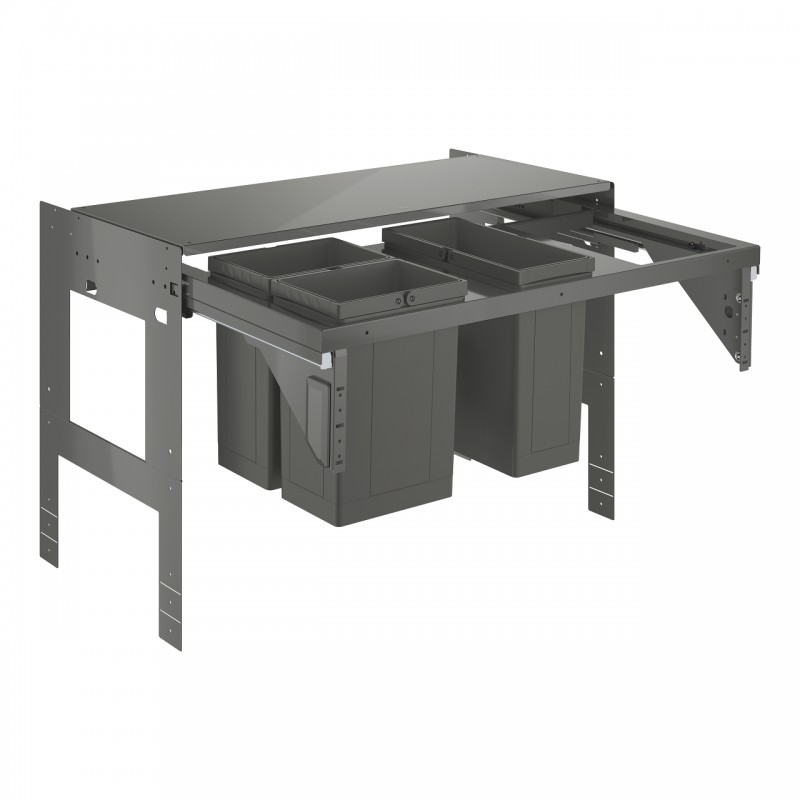 Система сортировки отходов Grohe 1 ведро 11 литров + 2 ведра по 8 литров 40983000