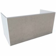 Тумба под раковину Hatria Canalgrande подвесная 98 см ДСП белый матовый/темно-серый Y2AYZT