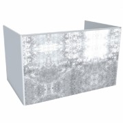 Тумба под раковину Hatria Canalgrande подвесная 78 см ДСП белый матовый/цемент Y2AXZC