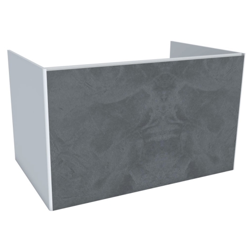 Тумба под раковину Hatria Canalgrande подвесная 78 см ДСП белый матовый/антрацит Y2AXZG