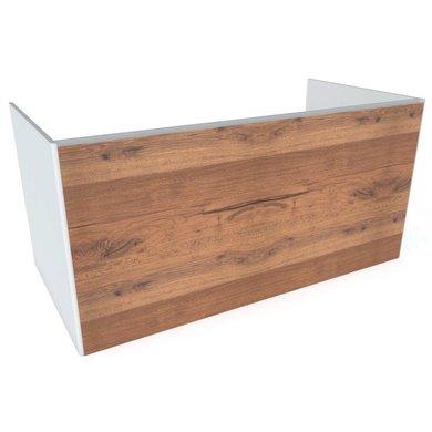 Тумба під раковину Hatria Canalgrande підвісна 98 см ДСП білий матовий / тік Y2AYZK