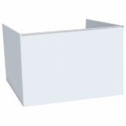 Тумба під раковину Hatria Canalgrande підвісна 78 см ДСП білий матовий/білий Y2AXZZ