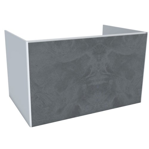 Тумба під раковину Hatria Canalgrande підвісна 78 см ДСП білий матовий/антрацит Y2AXZG