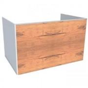 Тумба под раковину Hatria Canalgrande подвесная 78 см ДСП белый матовый/тик Y2AXZK