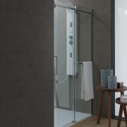 Душевая дверь Kolpa-San Virgo Uni TV2D/S 120/K 120х200 см профиль хром/прозрачное стекло 513140