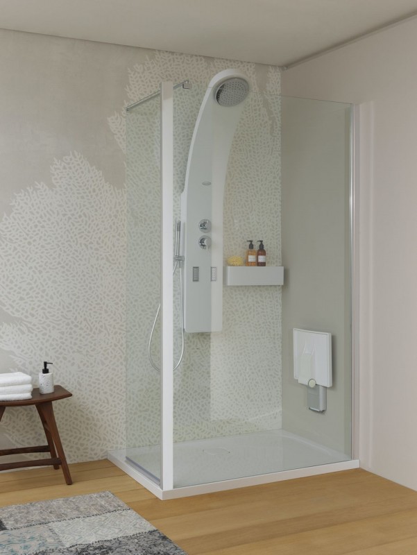 Душова кабіна Kolpa San Flex TS 120 + TS 55/K-L 120x55 см ліва профіль хром/прозоре скло 516990