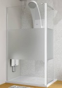 Душевая кабина Kolpa San Flex TS 140+TS 55/K-R FROST 140X55 см правая профиль хром/прозрачное стекло/Фрост 514760