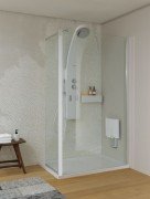 Душова кабіна Kolpa San Flex TS 140+TS 55/K-L 140X55 см ліва профіль хром/прозоре скло 517000