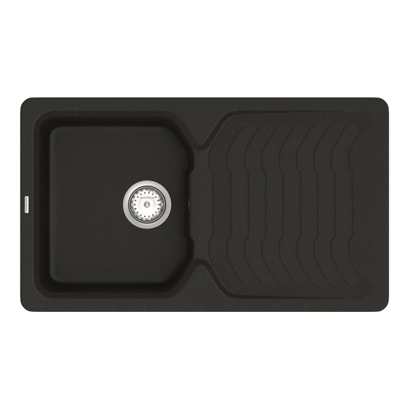 Мийка для кухні Vankor Sigma 84,5х49 см кварц чорний Sigma SMP 02.85 Black