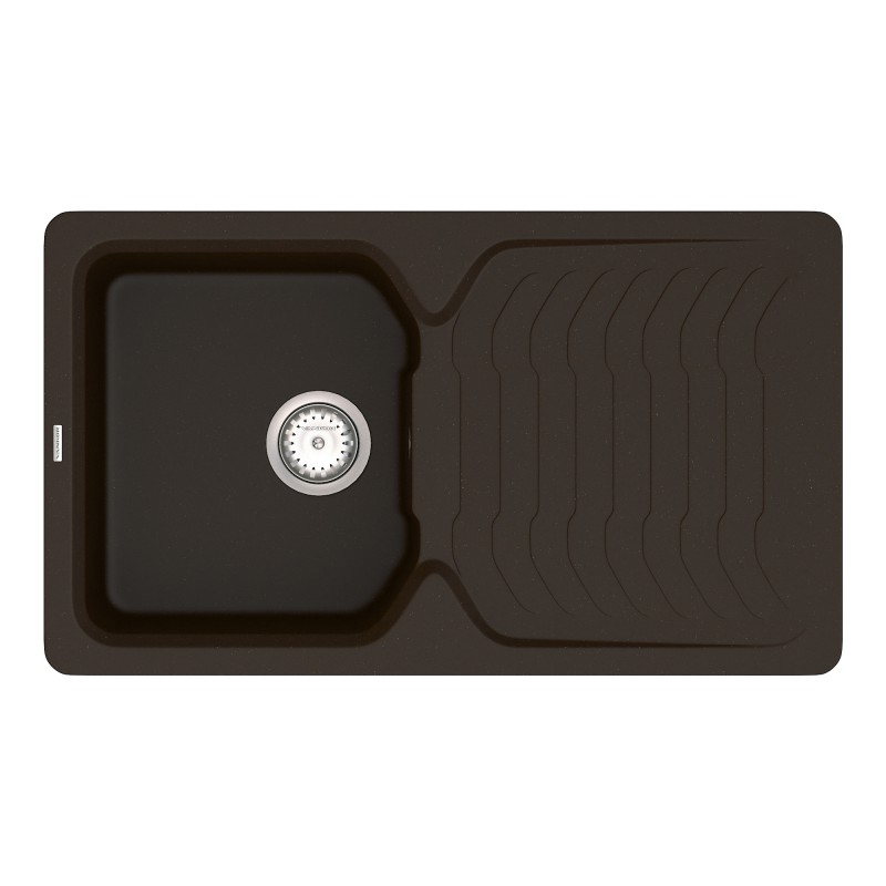 Мийка для кухні Vankor Sigma 84,5х49 см кварц шоколад Sigma SMP 02.85 Chocolate