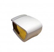 Унитаз подвесной Hidra Hi-Line 38х54,5 см санфаянс белый/золото HIW10 013 bianco/oro