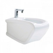 Біде підвісне Hidra Hi-Line 38х54,5 см санфаянс білий глянцевий HIW14 001 bianco lucido